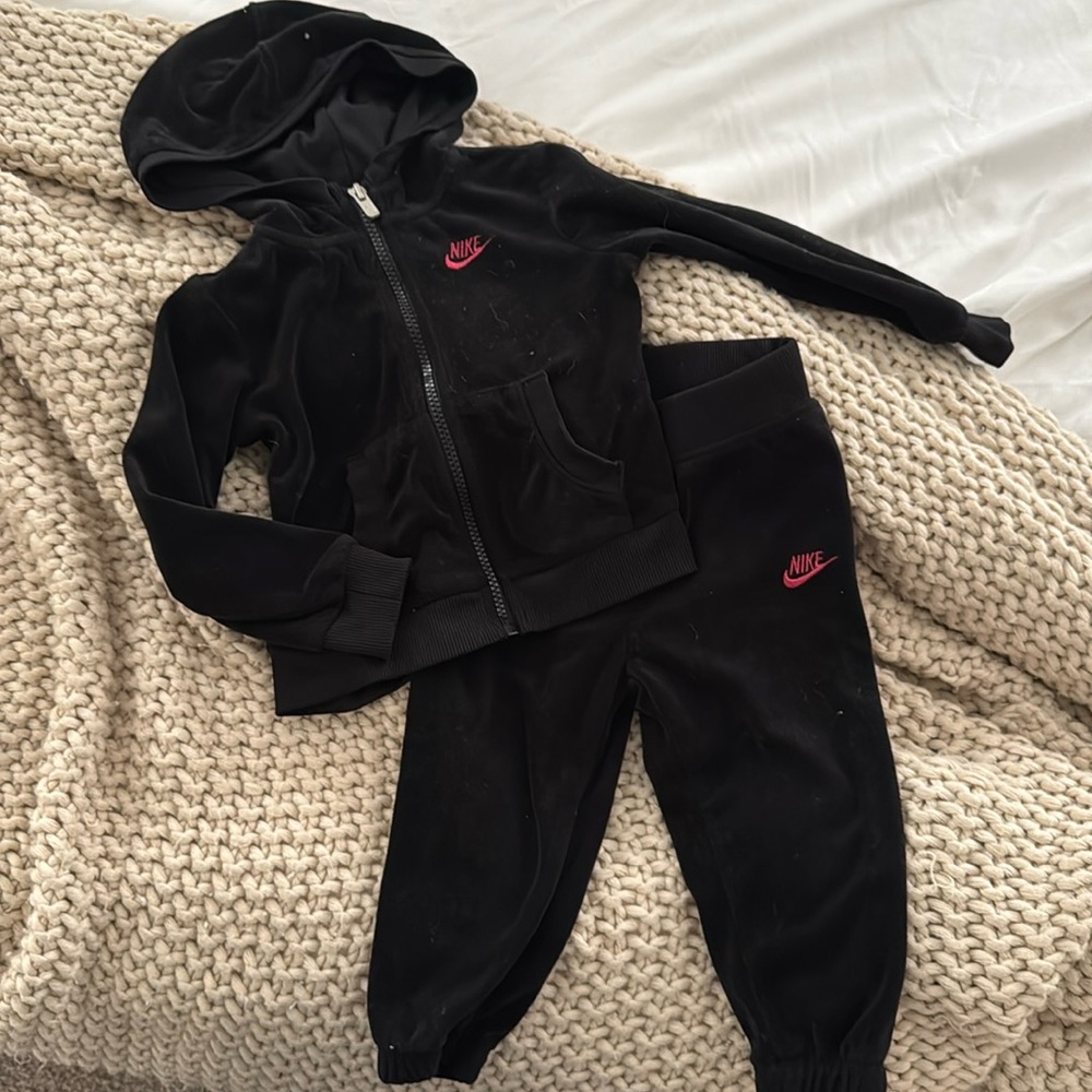 EUC Nike 24M Velour Track Suit